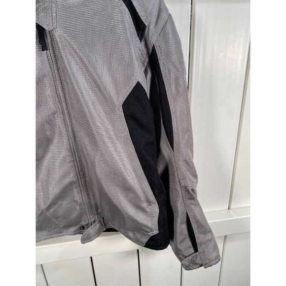 First Gear Men's Protective Riding Jacket Gray Black Size Medium - Picture 4 of 8